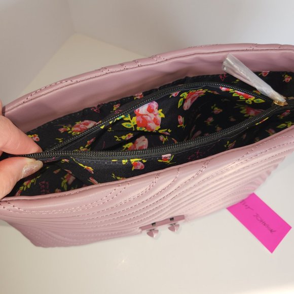 Betsey Johnson Pink Ciara Quilted Shoulder Bag - Picture 7 of 12